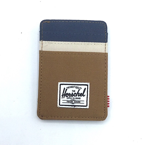 Herschel Supply Company Other - Herschel Money Clip Canvas Wallet Brown Blue